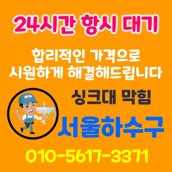 싱크대 배수구 막힘